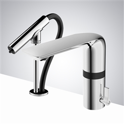 Fontana Verona Chrome Finish Motion Sensor Faucet & Automatic Soap Dispenser for Restrooms