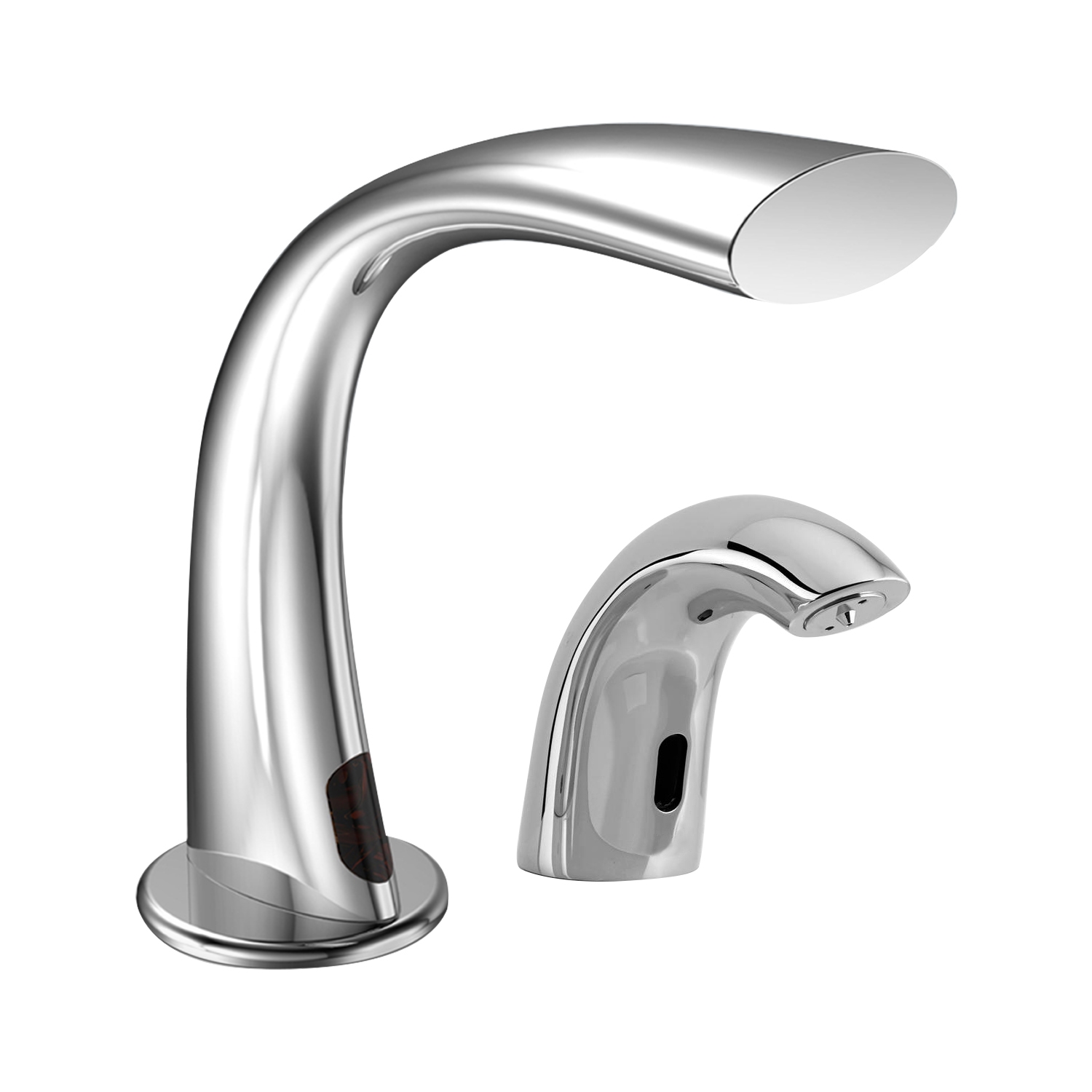 Fontana Marseille Freestanding Automatic Commercial Sensor Faucet & Automatic Soap Dispenser in Polished Chrome Finish