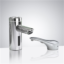 Fontana Lyon Motion Sensor Faucet & Automatic Soap Dispenser for Restrooms in Chrome Finish