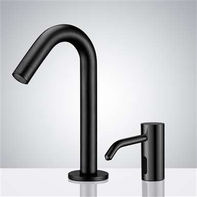 Fontana Marsala Dark Oil Rubbed Finish Motion Sensor Faucet & Automatic Soap Dispenser for Restrooms
