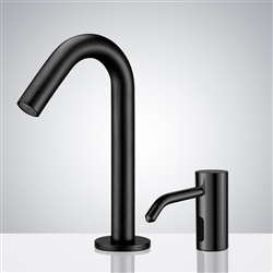 Fontana Marsala Dark Oil Rubbed Finish Motion Sensor Faucet & Automatic Soap Dispenser for Restrooms