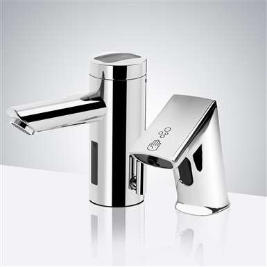 Fontana Motion Sensor Faucet & Touchless Automatic Soap Dispenser for Restrooms