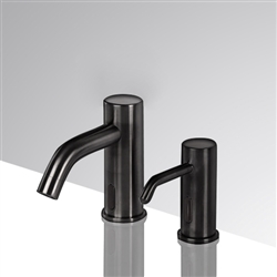 Fontana Toulouse  Black Motion Sensor Faucet & Automatic Soap Dispenser for Restrooms