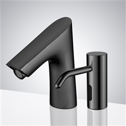 Fontana Geneva Oil Rubbed Bronze Touchless Motion Sensor Faucet & Automatic Soap Dispenser for Restrooms