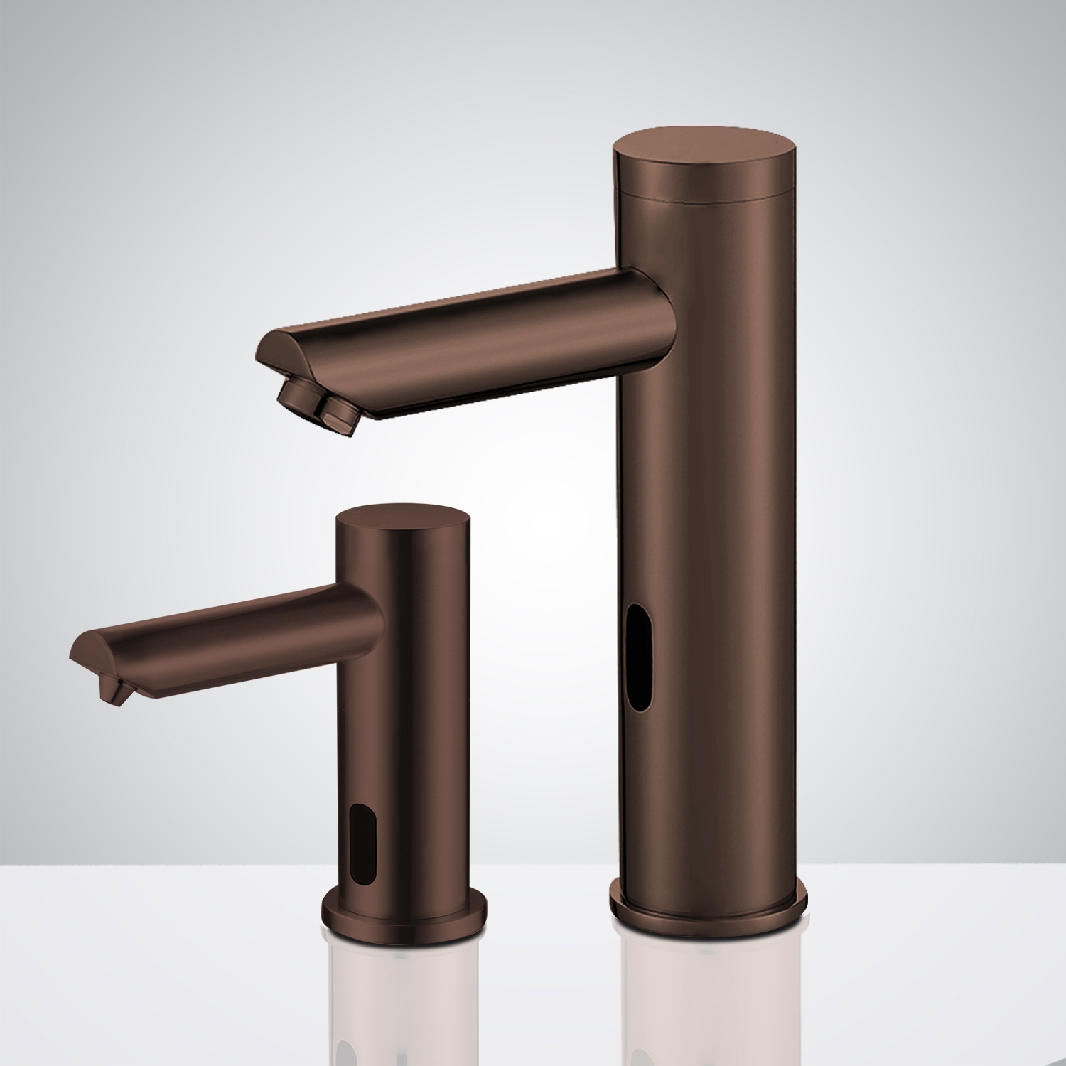 Fontana Motion Sensor Faucet & Automatic Sensor Liquid Soap Dispenser Light Oil Rubbed Bronze