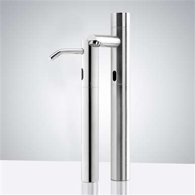 Fontana Bollnäs Tripod Commercial Automatic Motion Sensor Faucet & Automatic Soap Dispenser for Restrooms