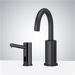 Fontana Dax Oil Rubbed Bronze  Touchless Motion Sensor Faucet & Deck Mount Automatic Liquid Soap Dispenser for Restrooms