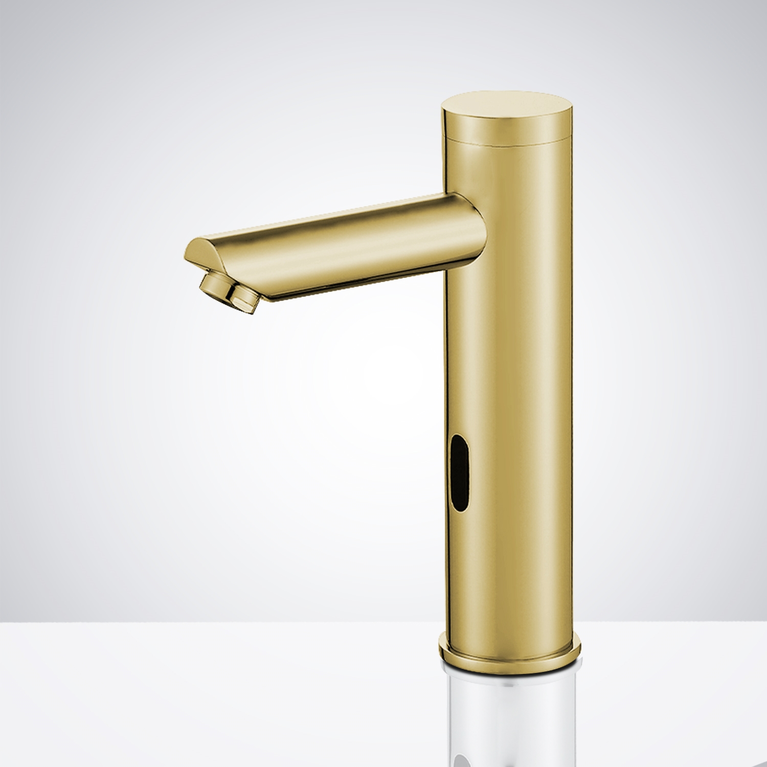 Fontana Commercial Brushed Gold Finish Touchless Automatic Sensor Faucet