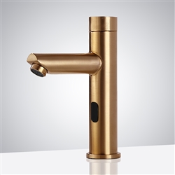 Fontana Commercial Gold Finish Touchless Automatic Sensor Faucet