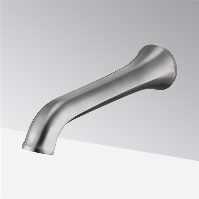 Touchless Bathroom Faucet Wall Mounted With Brushed Nickel Finish