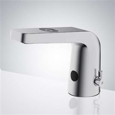 Fontana Reno Commercial Temperature Control Chrome Automatic Infra-Red Sensor Sink Faucet