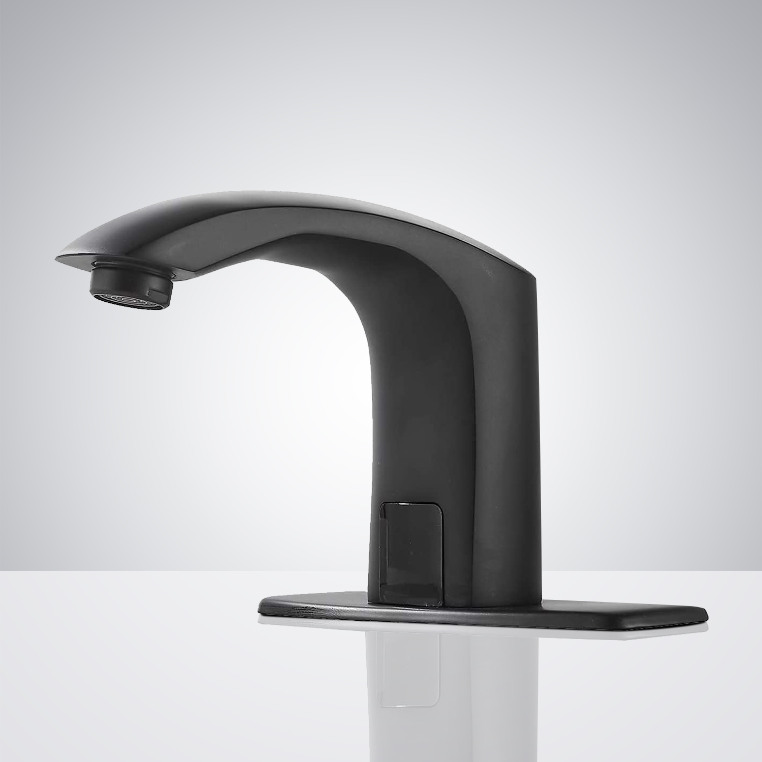 Fontana Matte Black Commercial Bathroom Sensor Faucet