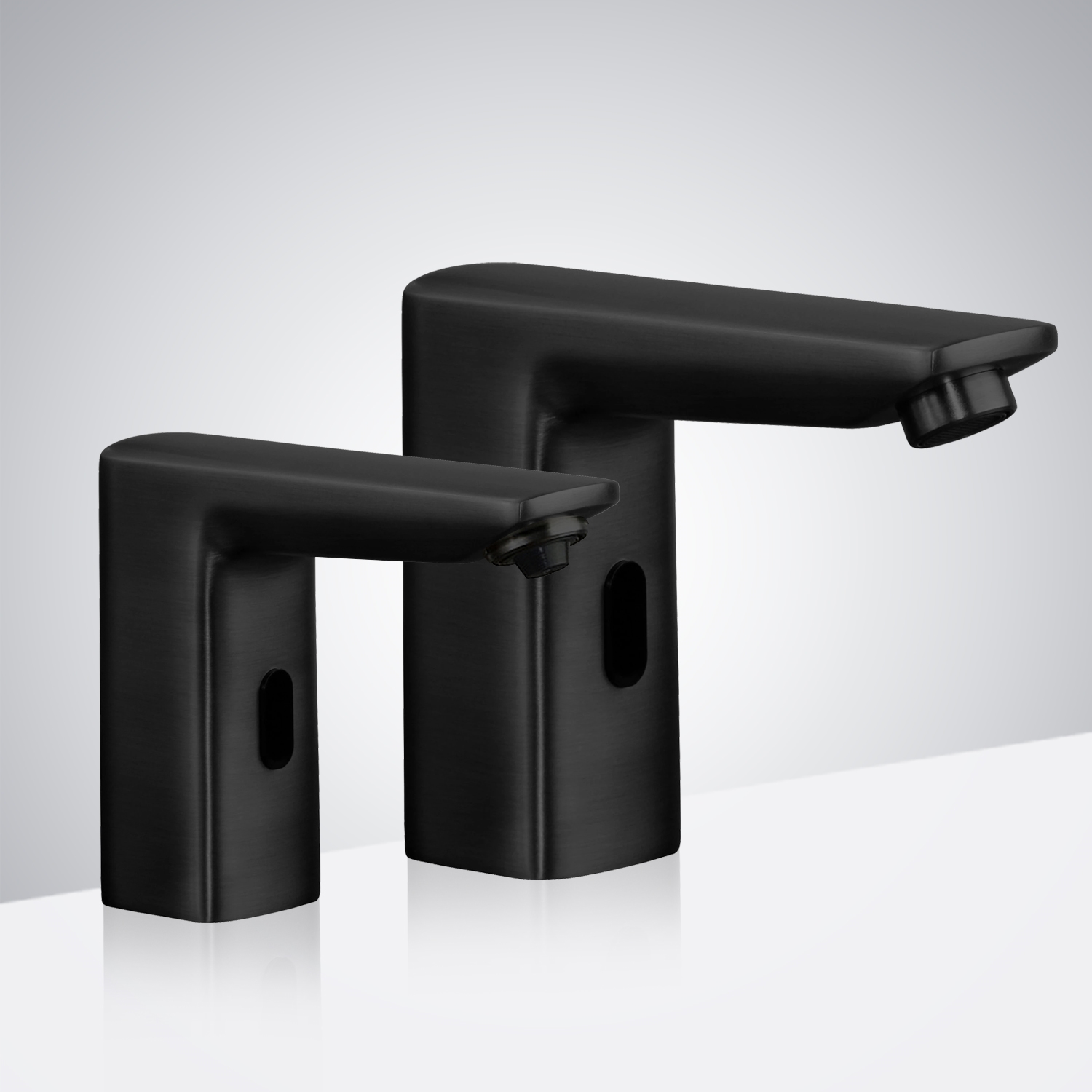 Lima Commercial Matte Black Automatic Bathroom Sensor Faucet with Automatic Soap Dispenser