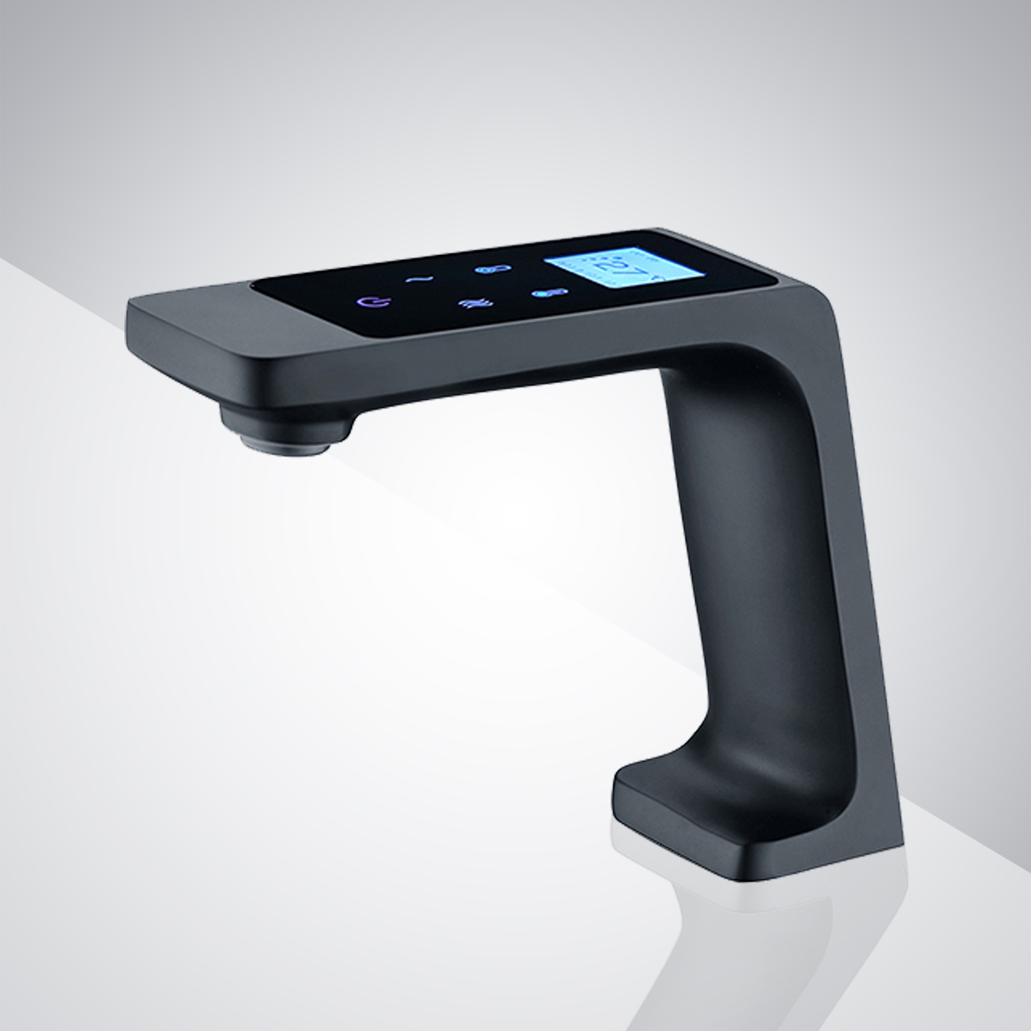 Fontana Sierra Digital Touch Commercial Motion Sensor Faucet in Matte Black
