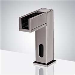 Fontana Brushed Nickel Contemporary Commercial Automatic Waterfall Sensor Faucet