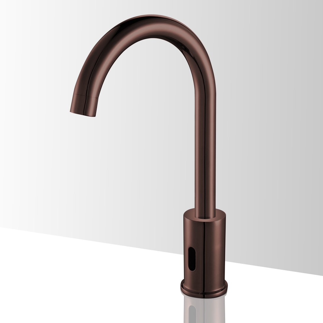 Fontana Sierra Goose Neck Commercial Automatic Oil Rubbed Bronze Sensor Faucet