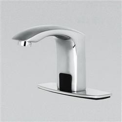 Fontana Commercial Contemporary Chrome Bathroom Automatic Sensor Faucet