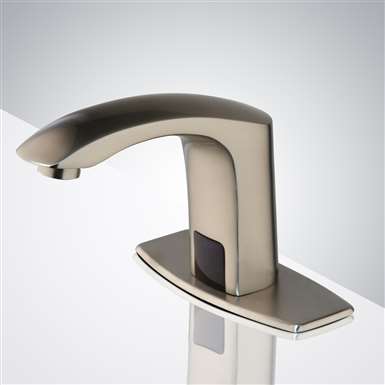 Fontana Commercial Contemporary Brushed Nickel Bathroom Automatic Sensor Faucet