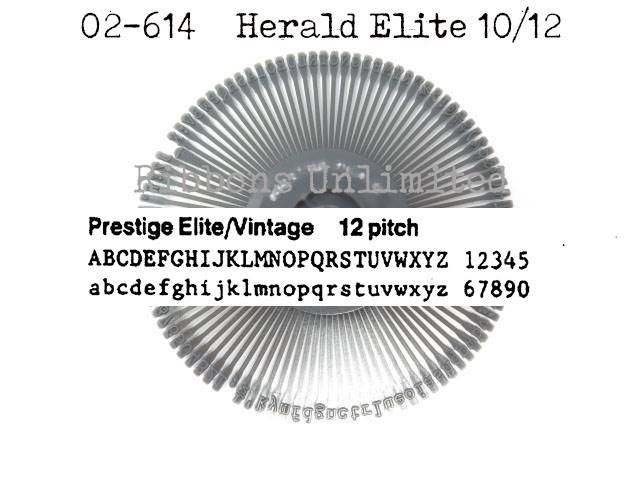 Adler Royal Herald Elite 10/12 Printwheel