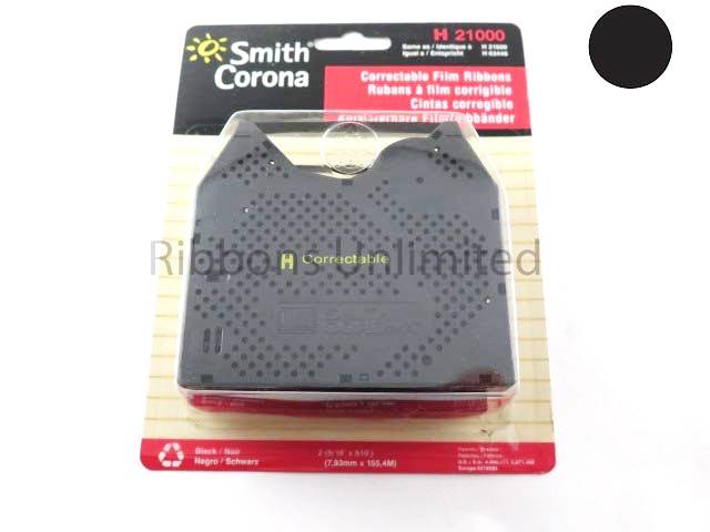 21000 Smith Corona H Black Correctable Ribbon 2PK