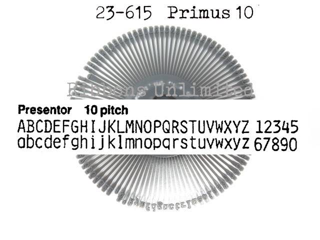 Adler Royal Grp 23 615 Primus 10 Printwheel