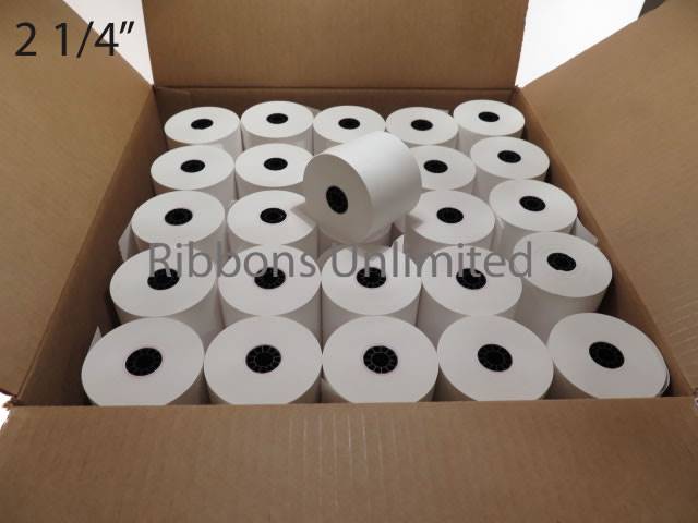 2 1/4 X 3 1-Ply Paper Rolls 100 CT