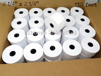 2 1/4 x 2 1/4 130 feet Thermal Paper Roll 50CT