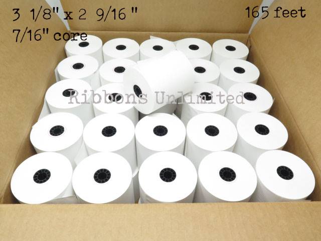 3 1/8 x 2 9/16165 feet Thermal Paper Roll 50CT