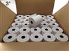 76mm x 76mm 3" X 3" (160 feet) 7/16" Core 1-Ply Paper Rolls 50CT