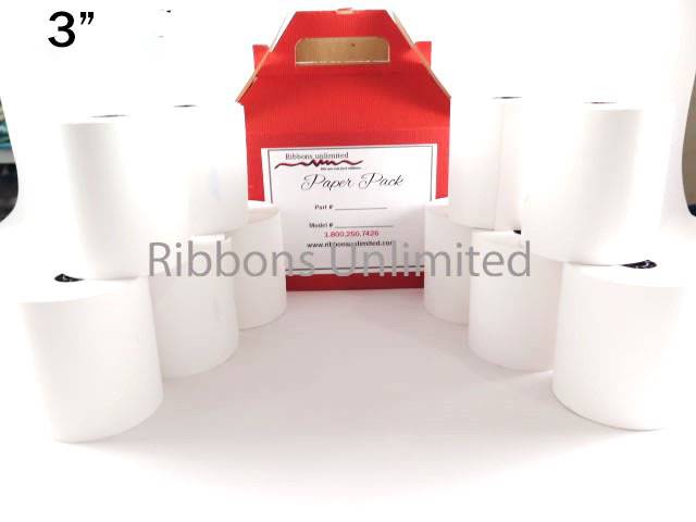 3 X3 1 Ply Paper Rolls 10CT