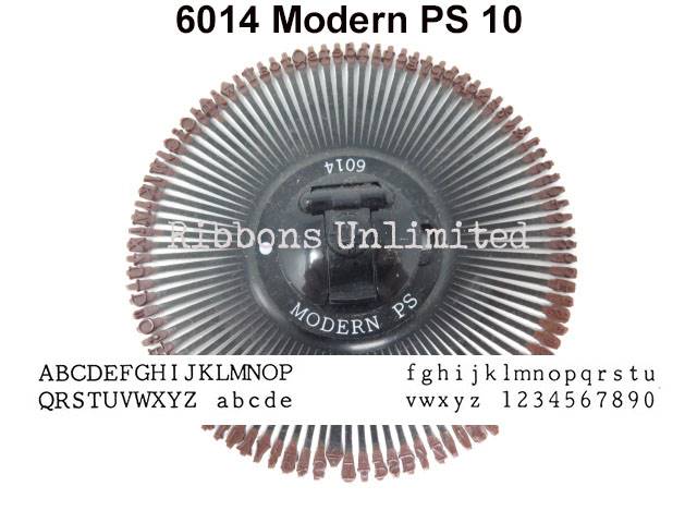 Silver Reed 6014 Modern PS Typewriter Printwheel