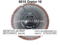 Silver Reed 6015 Orator 10 Typewriter Printwheel