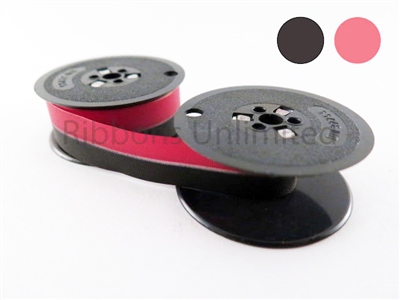 6N026 6 Olivetti Summa Quanta Black/Red Fabric Ribbon # 26