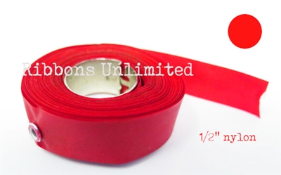 70RD 1/2X13 Yds Red Nylon Ribbon With Eyelets