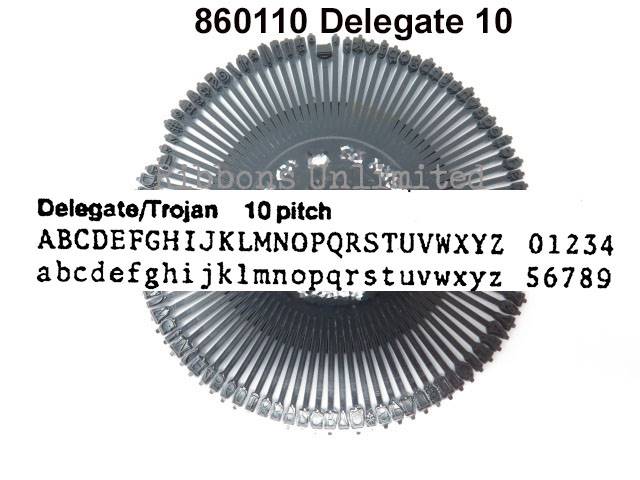 Canon 860110 Delegate 10 Typewriter Printwheel