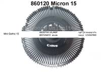 Canon 860120 Micron 15 Typewriter Printwheel