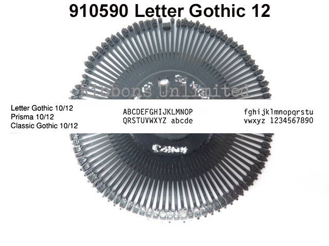 Canon 910590 Letter Gothic 12 Printwheel