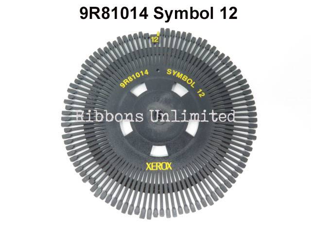 Xerox 9R81014 Symbol 12 Typewriter Printwheel