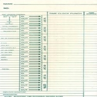 Acroprint 09 6103 090 100 Weekly Totalizing Cards