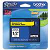 Brother TZE631 Label Maker Tape 1/2" TZE 12MM Black Lettering On Yellow Tape