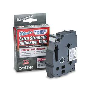 Brother TZES941 3/4 18MM Black On Silver Tape