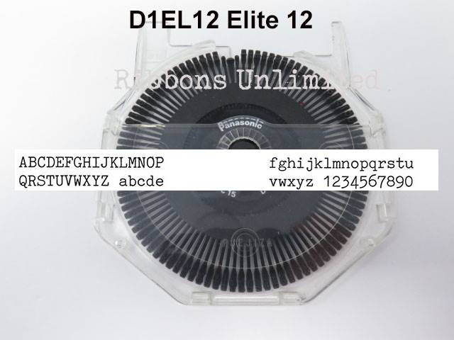 Panasonic Compatible D1EL12 Elite 12 Printwheel