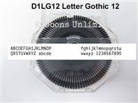 Panasonic D1LG12 Letter Gothic Printwheel