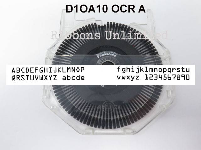 Panasonic Compatible D1OA10 OCR A Printwheel