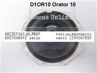 Panasonic Compatible D1OR10 Orator Printwheel
