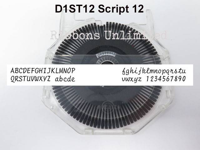 Panasonic CompatibleD1ST12 Script 12 Printwheel