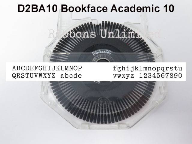 Panasonic D2 BA10 Bookface Academic 10 Printwheel