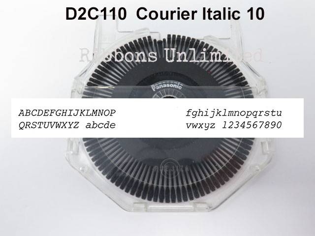 Panasonic D2 C110 Courier Italic 10 Printwheel