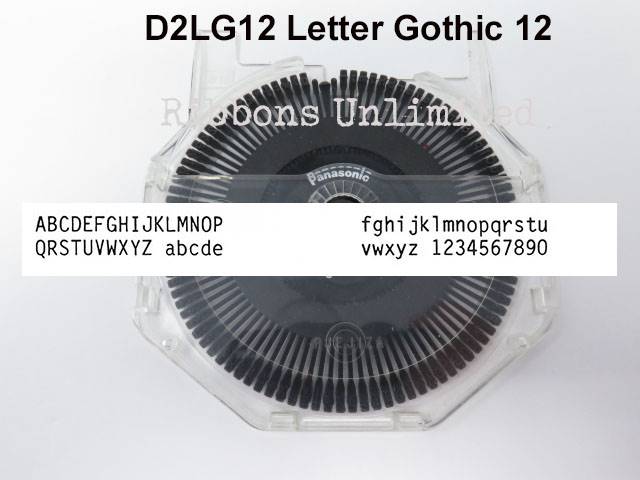 Panasonic D2 LG12 Letter Gothic 12 Printwheel