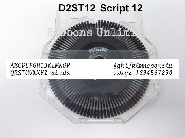 Panasonic D2 ST12 Script 12 Typewriter Printwheel